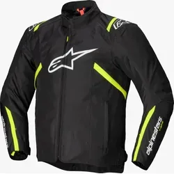 Alpinestars T-SPS V2 WP Herren Motorradjacke XL - schwarz-weiß-fluogelb - Motorradjacke für Herren in Größe XL, atmungsaktiv und wasserdicht mit herausnehmbaren Protektoren für optimalen Schutz und Komfort.