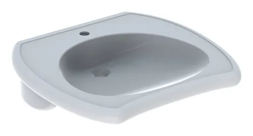 Geberit Vitalis Waschtisch mit Hahnloch ohne Überlauf 550 x 550 mm - Weiß - 501541011