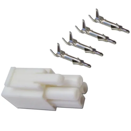 world-trading-net Stecker 4-polig mit Crimpkontakten Steckverbinder