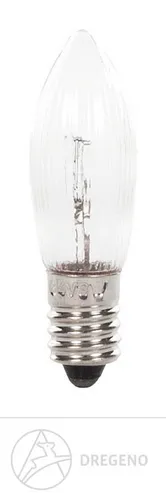 Riffelkerzen 34V/3W E10, 3 Stück auf Blisterkarte BxHxT 1 cmx4,5 cmx1 cm NEU 