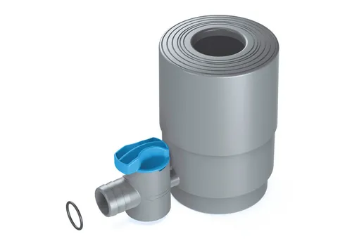 YourCasa Regentonne Regensammler Regendieb [Downpipe50] mit Absperrhahn