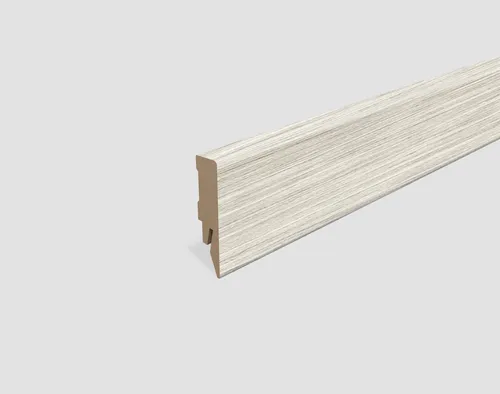 EGGER Sockelleiste Eiche hellgrau L557, L: 240 cm, H: 5.8 cm, 1-St., 2,40m, neues kubisches Profil, passend zu Fußboden Eiche Sedan