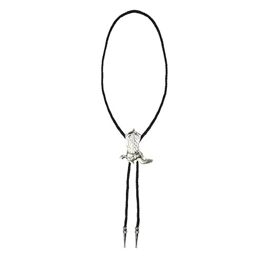 Boland 54326 - Halskette Cowboystiefel, Collier, Mode-Schmuck, Accessoire, Cowboy, Indianer, Wilder Westen, Sheriff, Kostüm, Karneval, Mottoparty