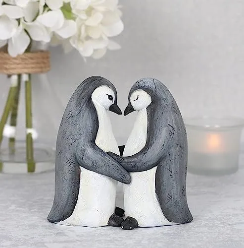 ArkiFACE Charming Pinguin Partner Display Ornament – 1 Stück – Showcase Partner fürs Leben – Harzmaterial – Geschenk für Hochzeiten, Jubiläen und Valentinstag