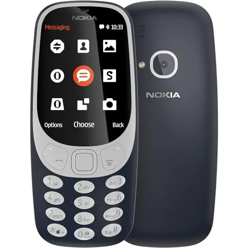 Nokia 3310 Handy - Klassisches 2G Dual SIM Handy mit 16GB Speicher, 2MP Kamera und langer Akkulaufzeit – ideal für unkomplizierte Kommunikation und Multimedia.