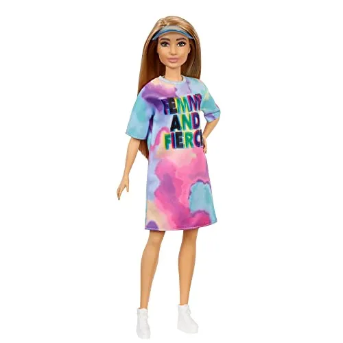 Mattel GRB51 Barbie Fashionistas Puppe im Tie Dye Kleid NEU & OVP