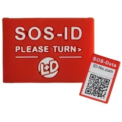 SOS-ID Armbandschlaufe. Innovativ und angenehm zu tragen. Orange