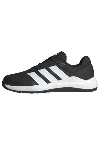 adidas Damen Dropset Base Training Shoes, Core Black/Cloud White/Lucid Red, 45 1/3 EU - Damen-Sneaker mit regulärer Passform, ideal für Training und Freizeit, ausgestattet mit Gummiaußensohle für optimalen Halt.