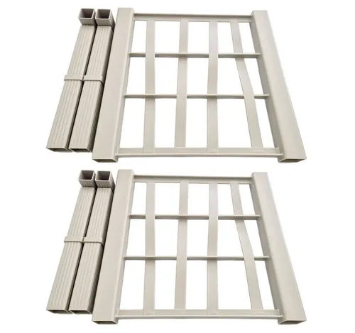 Kreher Spalier 2er Rückwand + Verbinder für Spalier 'Ethica' (Größe/Farbe wählbar)