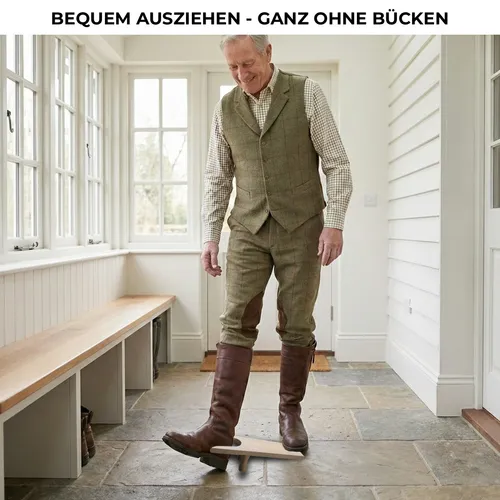 Stiefelknecht aus unbehandeltem Buchenholz aus Deutscher Produktion