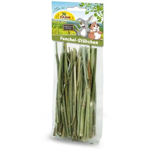 JR Farm Fenchel-Stäbchen 15g - gesunder Knabberspaß für Kleintiere, unterstützt Zahnabrieb und fördert die Verdauung, natürlich und gentechnikfrei