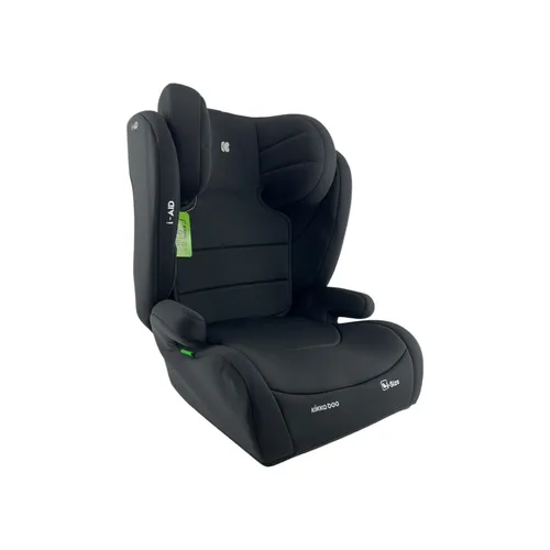 KikkaBoo Kindersitz 15-36 kg ohne ISOFIX i-AID, Kindersitz ab 3 Jahre, Gruppe 2-3 (100–150 cm), Von 3,5 Bis 12 Jahren, i-Size, 13-fach verstellbare Kopfstütze, Schwarz