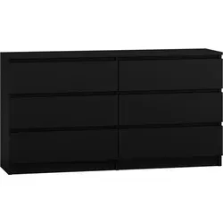 CDF Kommode Malwa M6 140 | Farbe: Schwarz | Schrank für Dokumente, Kleinigkeiten - Schwarz