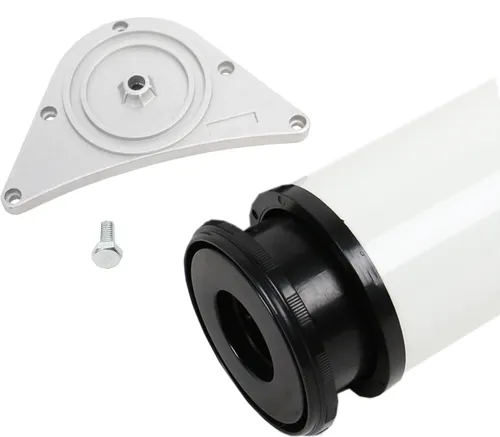 Tischbein 80mm Durchmesser Höhe 1100 mm in Weiss Tischfuß Möbelfuss aus Metall