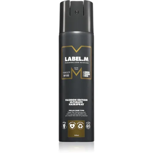 label.m Fashion Edition Haarspray für alle Haartypen 250 ml - Haarsprays, 250 ml, veganer Haarlack für maximale Kontrolle und langanhaltenden Halt, hinterlässt keine Rückstände und schützt vor UV-Strahlung.