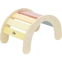 Joyz Klettergerüst Indoor Holzspielplatz - Motorikspielzeug für Kinder ab 2 Jahren, fördert Gleichgewicht und Balance mit buntem Kletterbogen aus Holz, ideal für drinnen.