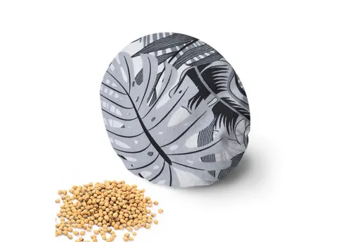 Amilian Kirschkernkissen Mikrowelle - rund ca. 16 cm - Körnerkissen Nacken Schulter, Füllung: 100% Kirschkerne - Bezug: 100% Baumwolle, Wärmekissen, Kältekissen, Körnerkissen für die Mikrowelle, Schulter, Bein und Bauch.