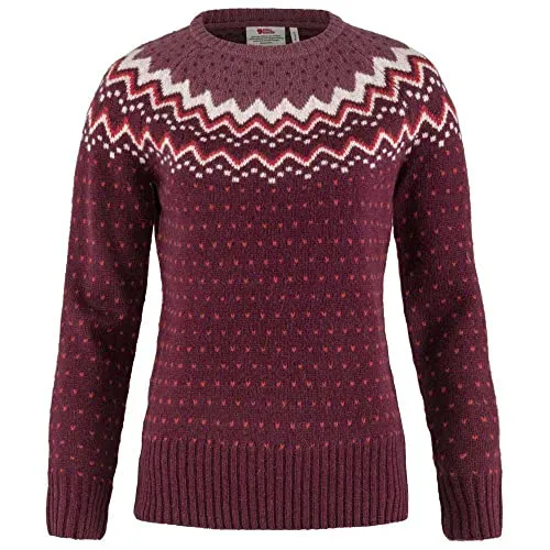 Fjällräven Damen Övik Strickpullover, Dark Garnet, L von Fjällräven