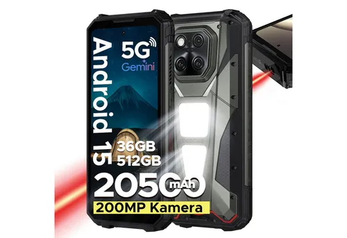 DOOGEE VMAX Plus 5G Outdoor Handy, 22000mAh, 512GB, 200MP Kamera Smartphone (6.78 Zoll, 512 GB Speicherplatz, 200 MP Kamera, 6,58