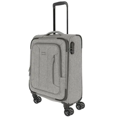 Travelite Boja 4-Rollen Kabinentrolley 55 cm - Anthrazit - Koffer für Bordgepäck, leicht und strapazierfähig aus Polyester, ideal für stressfreies Reisen mit 4 drehbaren Rollen und praktischem Innenlayout.