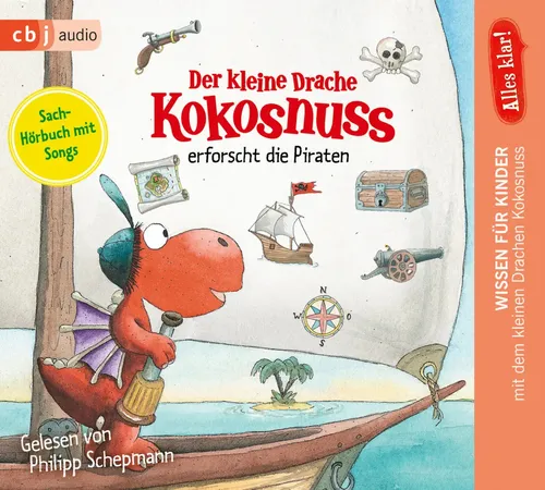 Ingo Siegner | Der kleine Drache Kokosnuss erforscht die Piraten,1 Audio-CD | CD
