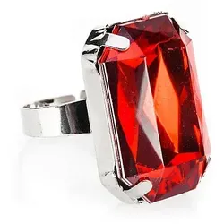 Ring, silber/rot