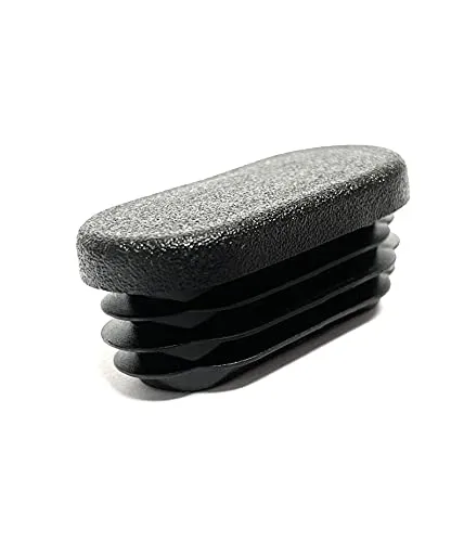 Design61 10x Ovalrohr Rohrstopfen Lamellenstopfen 30x15 mm mit Lamellen für Wandstärke bis 1-2,5 mm