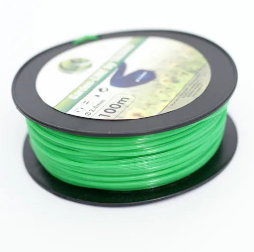 100m Mähfaden Ersatzfaden 6-Kant 2,4mm Trimmerfaden Motorsense Freischneider