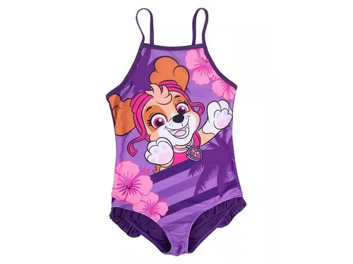 United Labels® Badeanzug Paw Patrol Badeanzug mit Rüschen Skye Schwimmanzug