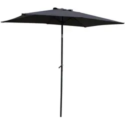 Gardissimo NEW SUNNY Sonnenschirm 200x250cm mit Kurbelmechanismus - Moderner Gartenschirm in Anthrazit, ideal für Terrasse und Balkon. Mit Kurbel- und Knickmechanismus für flexiblen Sonnenschutz. Robustes Aluminium und UV-Schutz 50 Plus für langlebige Nutzung.