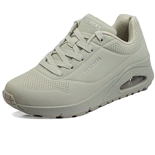 Skechers Damen UNO Stand ON AIR Sneakers - Off White Durabuck, 36 EU - Damen-Sneaker mit innovativer Air-Cooled Memory Foam-Technologie für ultimativen Tragekomfort den ganzen Tag.