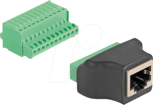 DELOCK 66244 - RJ50 Buchse / Terminalblock, Adapter