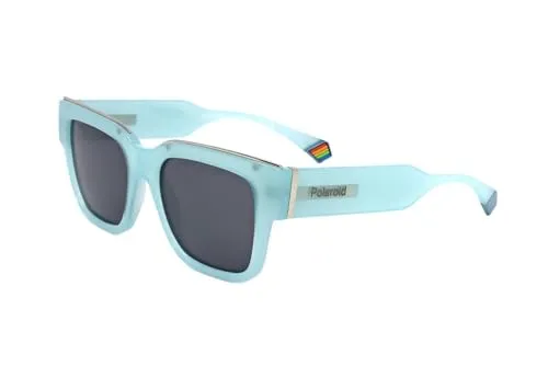 Polaroid Pld 6198/s/x MVU/M9 AZURE Sunglasses Unisex Polycarbonate, Standard, 52