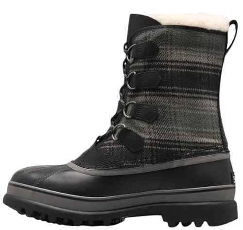 Sorel Herren Winterstiefel Caribou WP 2145241 Schwarz - 46 - Wasserdichte Winterstiefel mit warmem Fleece-Innenfutter und abriebfester Gummisohle. Ideal für Freizeit und kalte Tage.