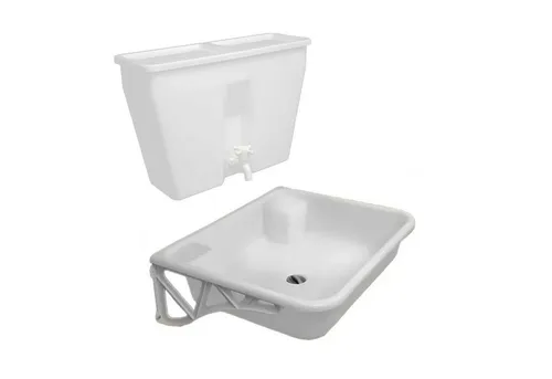 Varile Handwaschbecken Freihängend - 10l Waschstation für Drinnen & Draußen - Caravan-Zubehör: Flexibles freihängendes Handwaschset mit modernem Design, ideal für Camping und Garten, einfache Montage und abnehmbarer Wasserbehälter für mobile Wasserversorgung.
