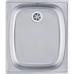 Alveus lavello da incasso in acciaio inox 18/10, dimensioni: 38 x 44 cm, Type: Basic 10, 1 pezzi, Aufsatzwanne, Rechteckig, Edelstahl, Edelstahl, 1... - Silber