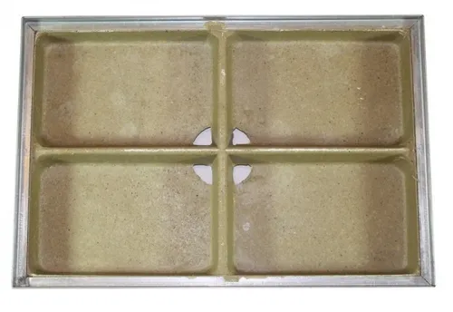 ACO Bodenwanne 60 x 40 mit Stahlzarge in braun von ACO