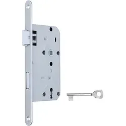 MS Beschläge Innentürschloss Einsteckschloss 55mm Dornmaß Türschloss Stulpschloss BB links