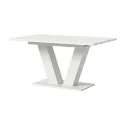 Esstisch xonox.home Motion - Weiß Nachbildung, Ausziehbar auf 190 cm - Moderner Esstisch mit hochwertiger Melaminbeschichtung, ausziehbar bis 190 cm und pflegeleicht. Ideal für gemütliche Familienessen.