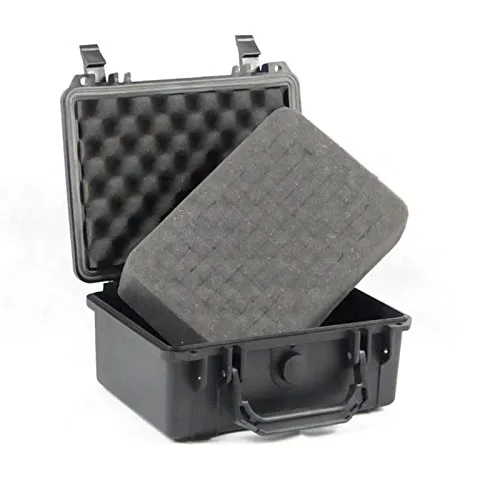 BUZE 3 Liter Universalkoffer mit Schaum, Outdoor, Kamerakoffer, wetterfester, staubdichter Koffer, Innenmaße: LxBxH: 208x144x92 mm