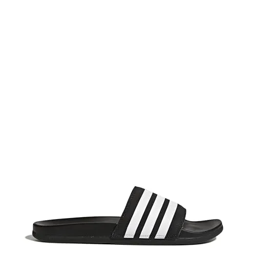 adidas Herren Adilette Comfort Pantoletten Sandalen, Schwarz Weiß Schwarz, 47 EU