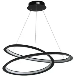 Hängeleuchte Pendelleuchte LED dimmbar - Mattschwarz Aluminium - Lampen für Esszimmer, dimmbar mit 1944 Lumen, höhenverstellbar und moderne matt schwarze Oberfläche aus Aluminium für stilvolle Akzente.