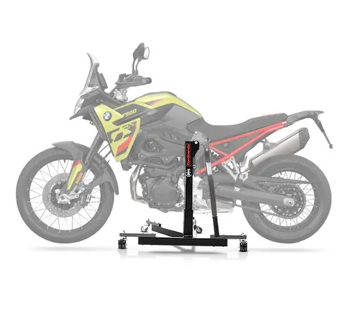 ConStands Motorradheber CS Power Evo-Zentralständer für BMW F 900 GS/Adventure 24-25 - Wagenheber mit max. Tragkraft von 300 kg, ideal für Wartung und Pflege Ihres Motorrads. Leichtgängige Doppelrollen für müheloses Rangieren und selbstsichernde Höhenverstellung.