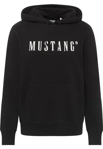 Mustang Herren Hoodie Bronson - Regular Fit, Größe 3XL, Farbe Schwarz - Stylischer Kapuzenpullover von Mustang für Herren, aus 100% Baumwolle, ideal für lässige Looks und vielseitig kombinierbar.