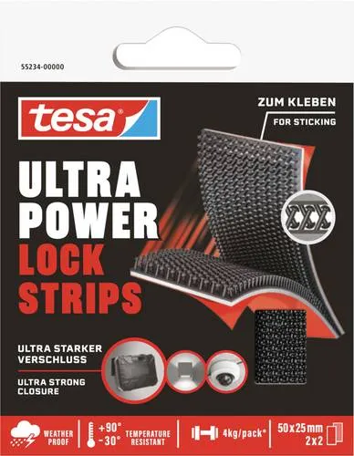 tesa Klett-Klebeband Ultra Power Lock Strips