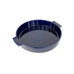 Peugeot Quicheform APPOLIA, 28 cm - Keramik in Blau - Backformen für perfekte Quiches und Tartes. Hochwertige Keramik sorgt für gleichmäßige Wärmeverteilung und bleibt einfach sauber. Spülmaschinengeeignet und robust!
