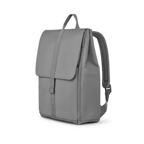 Bugaboo Wickelrucksack, Wasserabweisende Tasche aus nachhaltigem Material, Einfach zu reinigen, mit Wickelunterlage und isolierter Halterung für Flaschen, Moon Grey