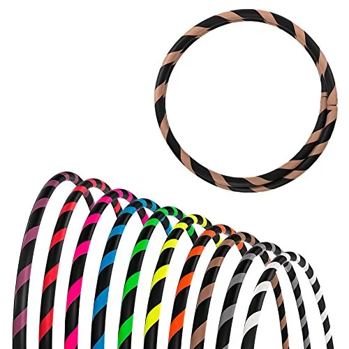 Faltbarer Anfänger Hula Hoop Reifen, Ø90cm, BRAUN - Bauchtrainer & Rückentrainer – der ideale Hoop für Dance Hooping, faltbar und platzsparend, perfekt für Anfänger und erfahrene Hooper, hergestellt in Bayern.