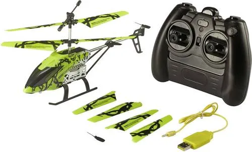 RC Helikopter Glowee 2.0, Revell Control - RC-Modelle mit leuchtenden LEDs für spektakuläre Nachteffekte, ideal für Einsteiger dank Koaxial-Rotorsystem und intuitiver 3CH-Fernsteuerung.