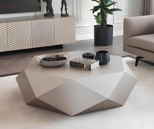 Beiger Couchtisch im modernen Design für Ihr Wohnzimmer - Eleganter Couchtisch aus Holz in Beige, ideal für stilvolle Wohnzimmergestaltung. Maße: ca. 135 x 37 cm, pflegeleicht und ohne Montage erforderlich.
